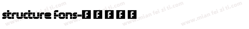 structure fons字体转换